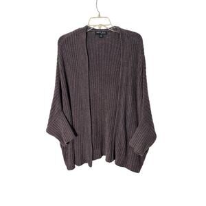 Barefoot Dreams Cozychic Lite Open Front Dolman Sleeve Cardigan L / XL Gray